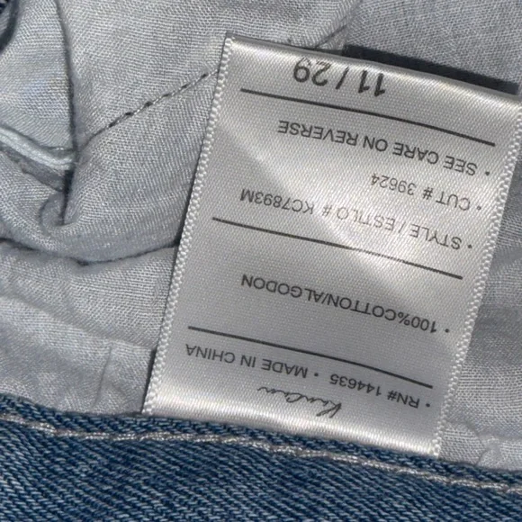 KanCan Rebekah Ultra High Rise 90s Straight Leg Patchwork Jeans, Size 11/29 Boho - Picture 6 of 6